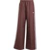 Originals Retro Stripe Elastic Waist Straight Loose Casual Pants Women Bottoms Shadow-Brown JN8304