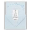 Midori Letter Floral Washi Paper with Paper 86932006 Set, Case, Blue,