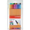 Stylos-feutres - STABILO - Point 88 - Pochette De 20 - Pointe Fine 0,4mm - Mixte