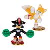 AKEDO Sonic the Hedgehog Vs. Puck with Tail and Shadow Mini Collectible Battle Action Warrior, 2.25" Tall, Includes 2 Battle Controllers