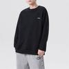 Li Ning Logo Embroidered Sports Knit Crewneck Sweatshirt Men Sweatshirt Black AWDR603-1