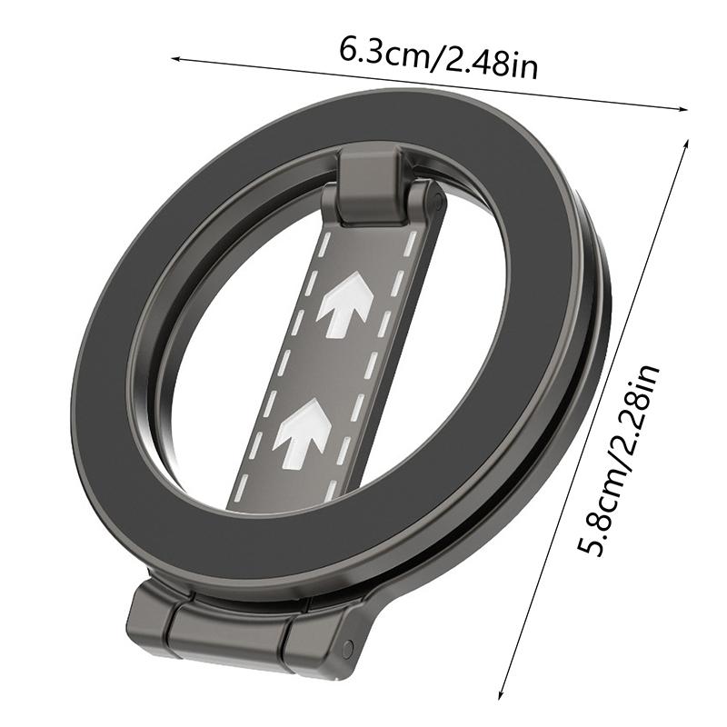 For Double-Sided Magnetic Phone Ring Holder For Magsafe Kickstand Magnet Grip For Iphone 16 15 14 For Huawei Xiaomi Stand Holder