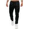 Men's Drawstring Sweatpants Slim Fit Ribbed Casual Sports Pants