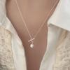 Light Luxury High-end Pearl Pendant Collarbone Chain French Retro OT Buckle Design Retro Style Necklace Women