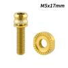 Titanium Zinc Zinc Alloy Bicycle Front Wheel Fixing Screw Bicycle Fixing Screw Gasket  Road Bikes