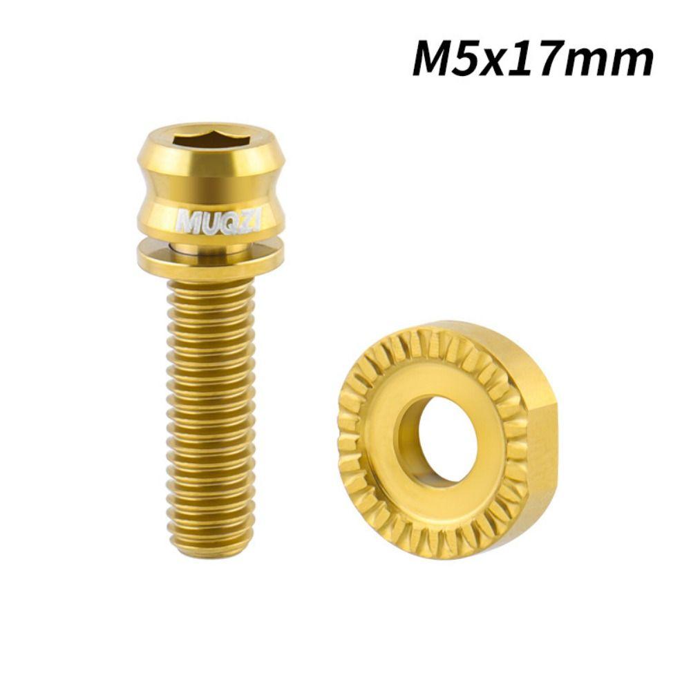Titanium Zinc Zinc Alloy Bicycle Front Wheel Fixing Screw Bicycle Fixing Screw Gasket  Road Bikes