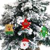 15pcs Mini Christmas Elk Snowman Pendant Cartoon Exquisite Santa Claus Star Ornaments DIY Christmas Tree Hanging Decoration