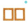 2Pcs 1/12 Mini Resin Photo Frame Dollhouse Miniature Accessories Simulation Furniture Model Toy for Children Doll House Decor