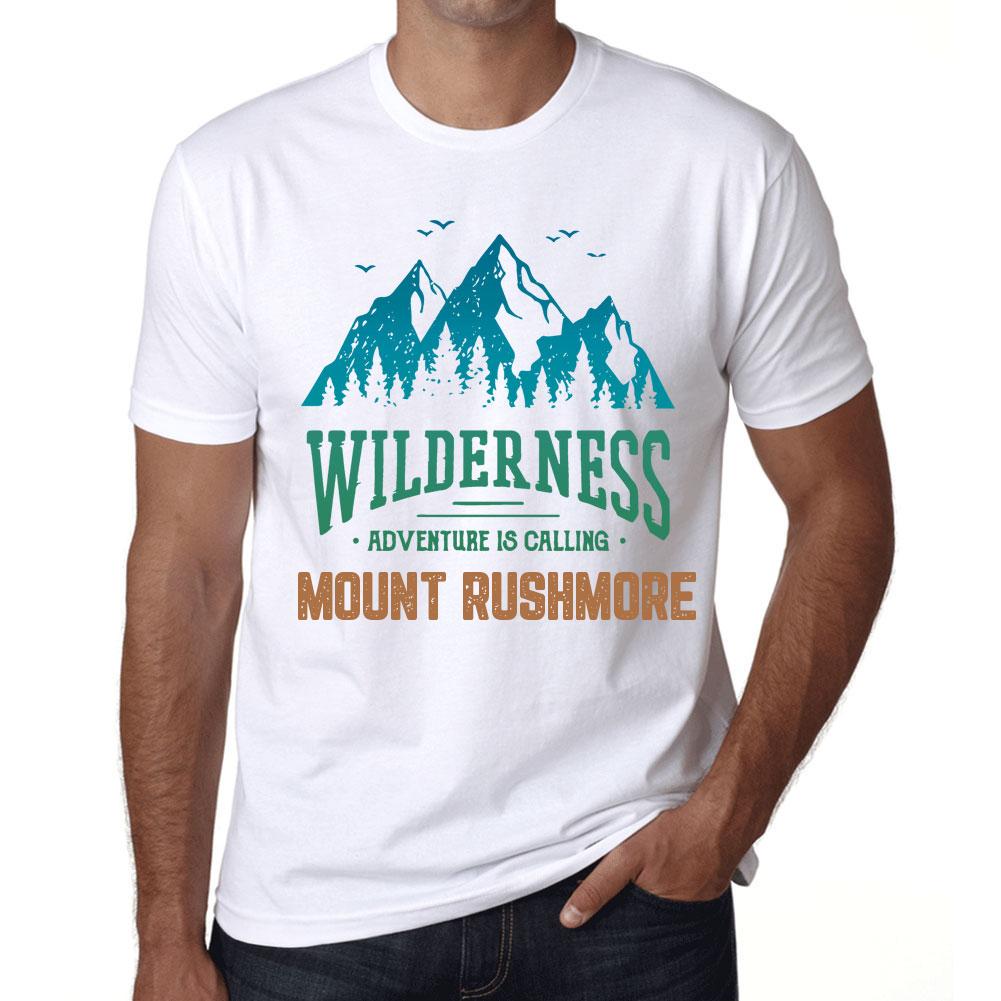 Ultrabasic Homme Graphique  Tee Shirt Graphic T Shirt Wilderness MOUNT RUSHMORE White