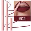 Nude Tapered Lip Liner Pencil Matte Creamy Plumping Lip Stain Waterproof Natural Nude Brown Slim Lips Liner Make Up Long-Lasting