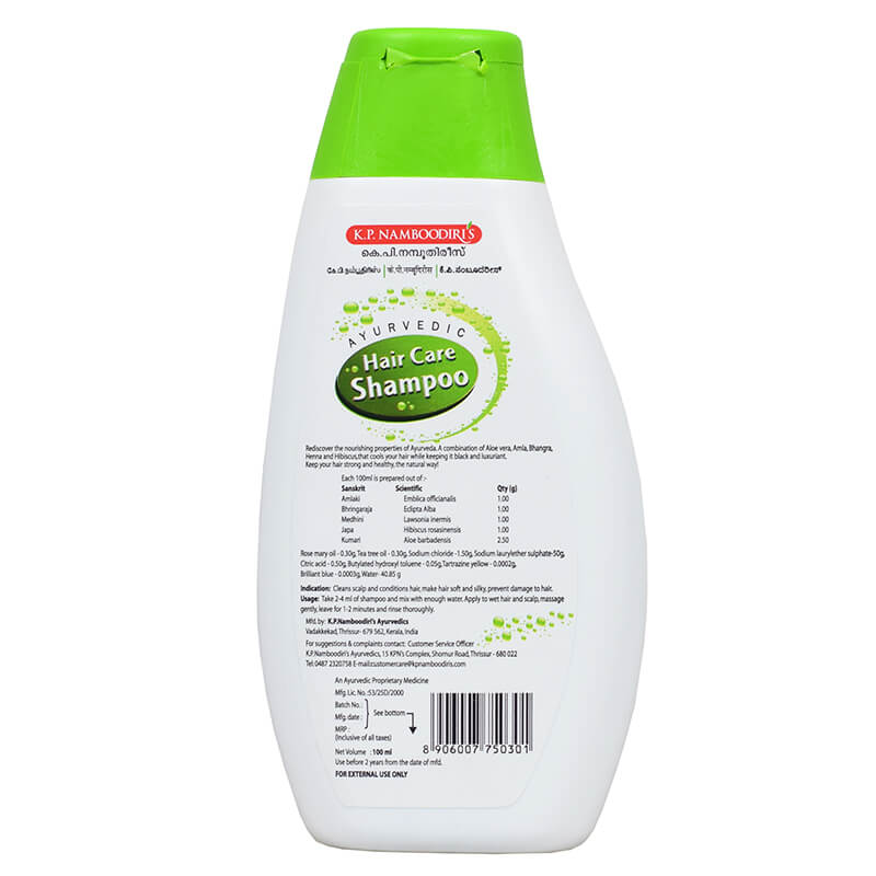 Ayurvedic Shampoo (100 Ml), Ayurvedic Hair Care Shampoo K. P. Namboodiri's