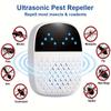 New Plug-in Ultrasonic Rodent Repeller,  Indoor Rodent Repeller with Two Modes To Repel Spiders, Flies, Ants, Mice & Cockroaches
