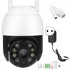 1080P Wifi PTZ Camera 8 Lights IP66 Waterproof Human Detect Full Color Night Vision for Home