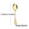 Gold Dinnerware Vintage Tableware 18/10 Silverware Stainless Steel Flatware Dinner Knife Fork Spoon Wedding Xmas Western Cutlery