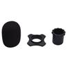 Microphone Protection Accessory Kit with Foam Windshield Anti-rolling Silicone Ring Bottom Rod