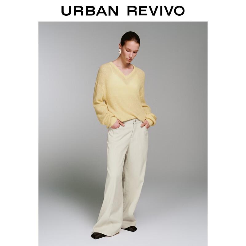 UR Women's Dopamine V-Neck Loose-Fit Knit Sweater