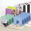 File Organizer for Desk 4 Compartments Large Magazine Manager Document Holder Thickened Bookshelf for Office Home
