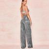 Office-lady High-waist Solid Bringht Silk Sports And Leisure Casual Straight Womens Trousers Sexy Loose  Flare Pants 30446