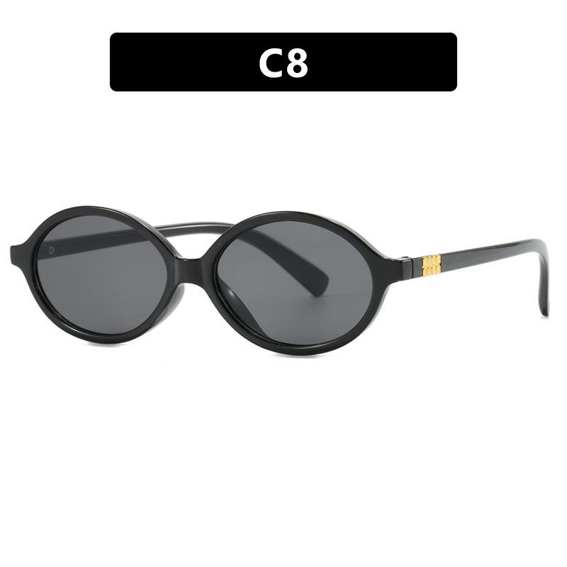 Nerd Glasses Frame Oval Small Frame Female Zhang Yuanying Same Plain Flat Glasses Anti-Blue Light Glasses Frame Tide