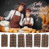 Новый силиконовый шоколад, 6 форм, инструменты для выпечки шоколада, антипригарный силикон