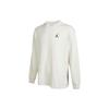 Logo Print Crew Neck Long Sleeve T-Shirt Men Tops Beige DV8427-030