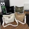 New Large Capacity Women's Shoulder Bag Solid Color Shoulder Bag Versatile Tote Commuter Bag Corduroy Bag for Women