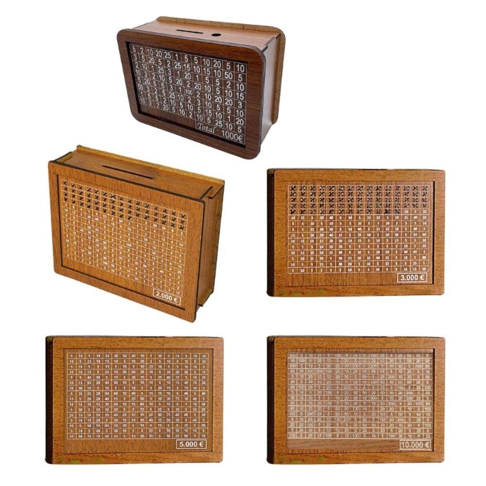 Wooden Money Box Handmade Money Saving Box Home Use Piggy Bank  Helps The Habit of Saving