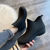 Fashion Crestar Women's Short Rain Boots Outdoor Anti-slip Waterproof Garden Shoes Low Heel Ankle Boots 2025 New Fashoin Lady Rain Shoes