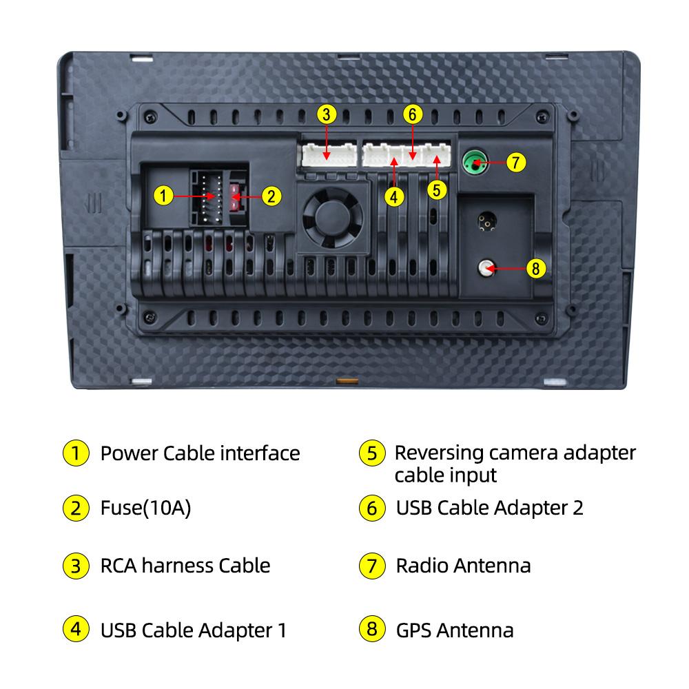 9" Wireless CarPlay for Apple Android Auto Autoradio For Chevy Camaro 2010-2015 Car Radio Stereo Multimedia GPS