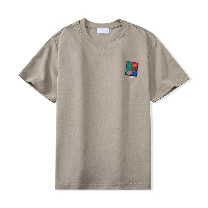 New American Casual Printed Short-sleeved Retro Loose T-shirt for Men's Summer Couple Top T-shirt