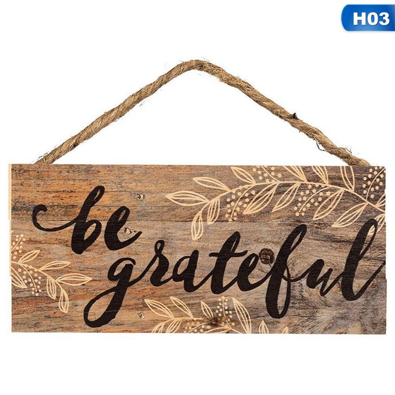 Wooden Hanging Plaque Pendant Tag Vintage Hanger Board Sweet Home Coffee Bar Decor Sign Wall Door Hanging Art Plaque