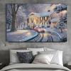 Landscape Canvas Painting Snow Scene Prints Winter Christmas Posters and Prints for Living Room Decoration Home Decor Cuadros