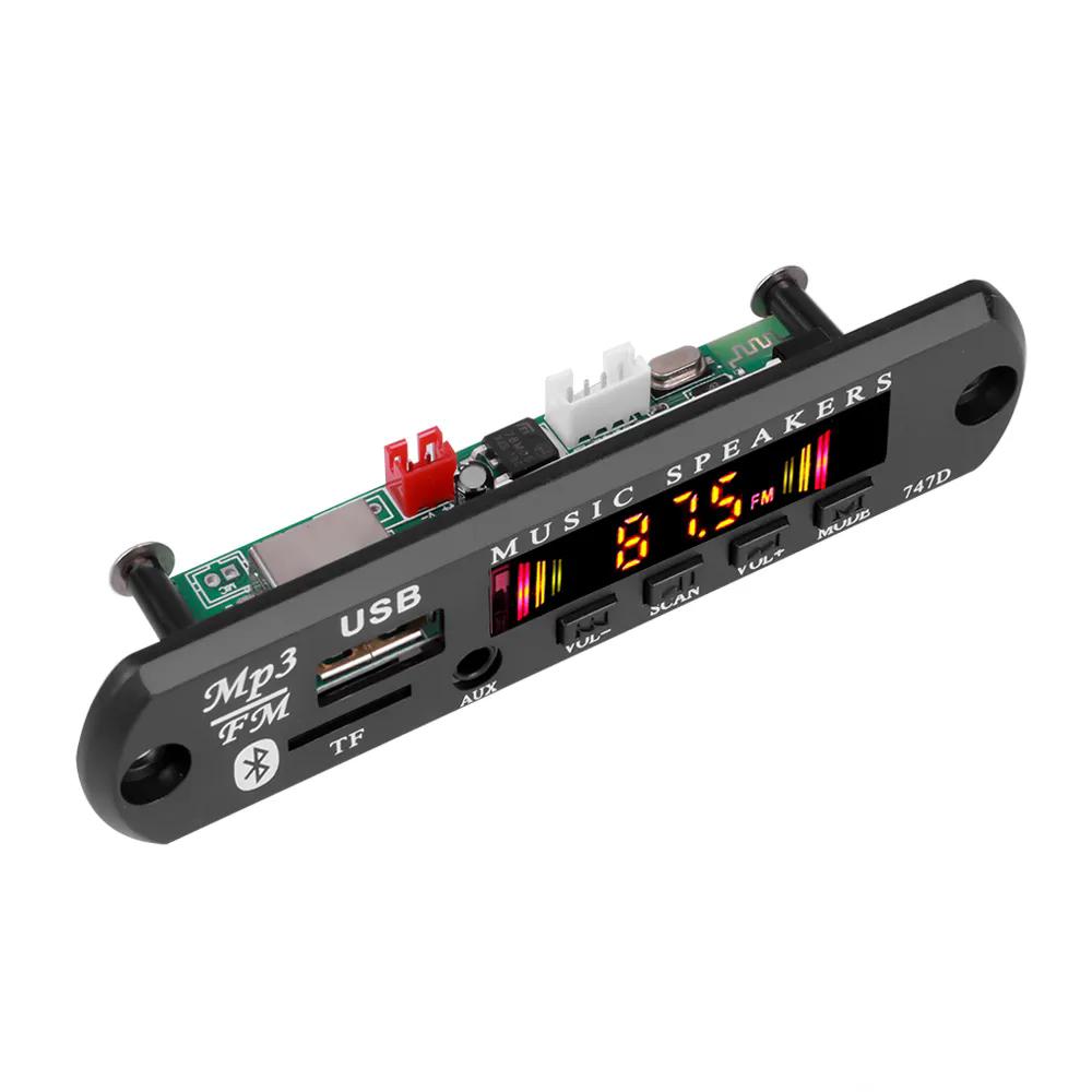 5V 12V MP3 WMA Decoder Board Audio Module USB TF FM Radio Bluetooth 5.0 Wireless Music Car MP3 Player With Remote Control
