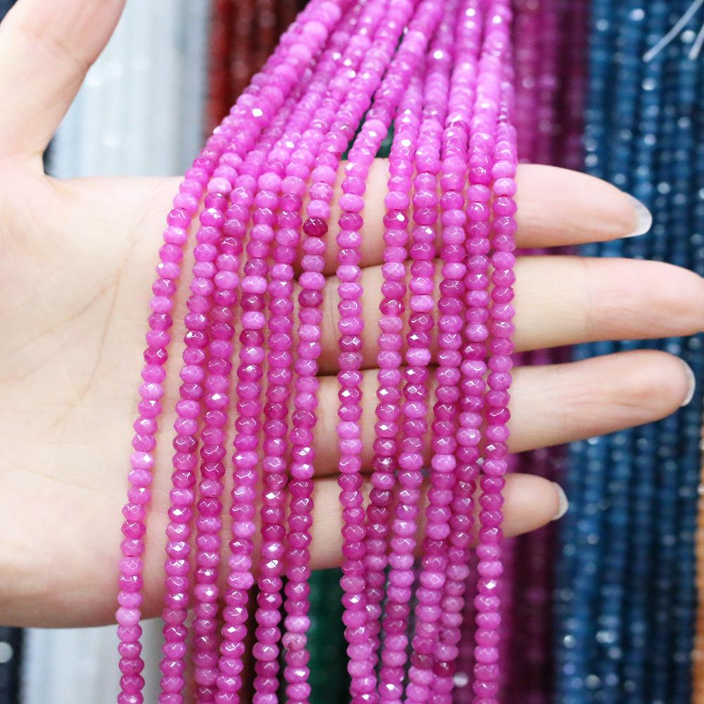 Natural Stone Bead Spinel Faceted Beads 2 X 4 Mm for Jewelry Making DIY Necklace Anklet Bracelet Accessory