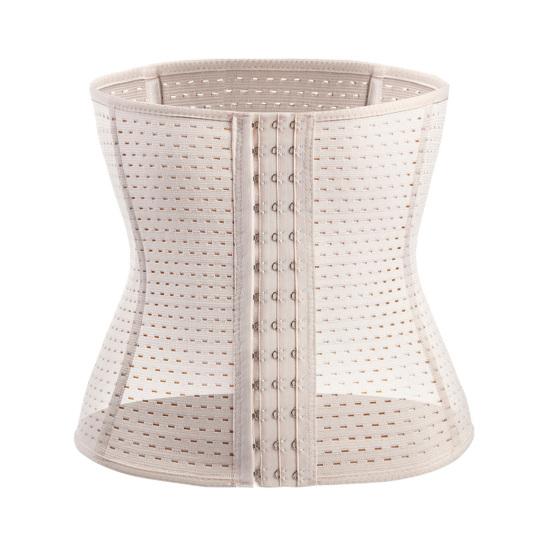 Waist Slimming Belt Good Elasticity Fat Burning Adjustable Cut-out Breathable Body Sculpting Tight Waist Trainer Body Shaper Corset Daily Wear