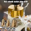 Hex Shank Water Pipe Repair Reamer Set Titanium Plated Stepped Drill Bit PPR Lifting Drill