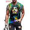 Men's Fashion Printed T-Shirt Jesus Faith T Shirt Casual Fashion Short Sleeve Christ Jesus Tees
