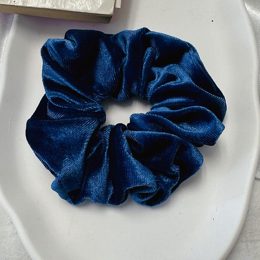 Fashion Women Girls Black Velvet Scrunchie Hair Scrunchies for Hair Elastic Hair Ties Classic Ponytail Free Shipping