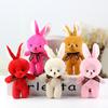 16cm Plush Bunny Toys Connection Keychain Pendant Cute Stuffed Rabbit  Kids