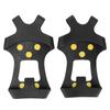 Ice Cleat Spikes Crampons AntiSlip 10 Steel Studs Walk Traction Snow Grips Cleats(L (3942) )