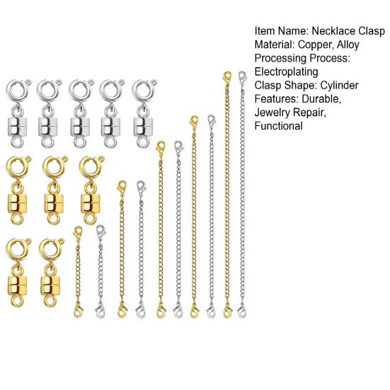 20 Pcs Magnetic Jewelry Clasps And Necklace Extenders Set Magnetic Necklace Clasp