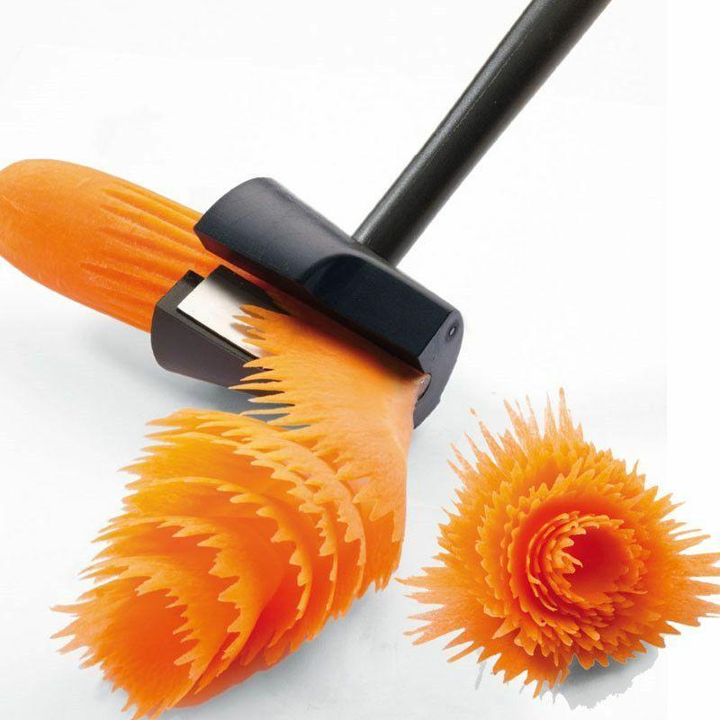 1PC Spiral Cutter Carrot Radish Potato Slicer Fruits Peeler Carving Flower Device Kitchen Vegetable Cutter Slicer Tool