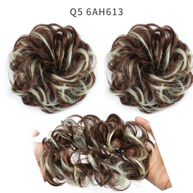 Women Ladies New Pony Tail Messy Curly Hair Extension Bun Hairpiece Scrunchie
