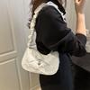 Summer New Fashionable Women's Bag Pleated Crescent Bag Casual and Beautiful Shoulder Bag Commuter Messenger Bag