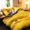 3pcs Duvet Cover Winter Warm Bedding Sets Double Quilt Cover King Twin Queen Size Bed Thick Flano Coral Fleece with Pillowscase
