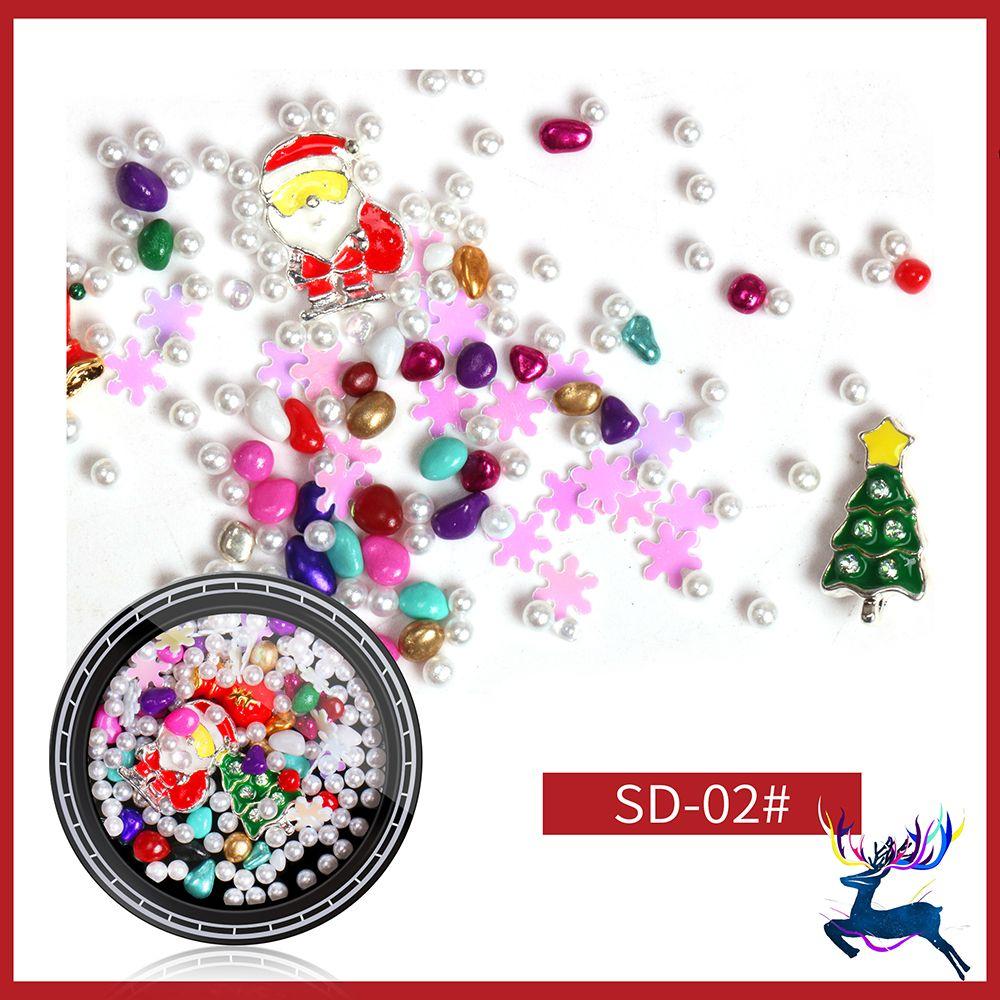 Alloy Metal Manicure Decor Nail Supplies Jewelry Nail Art Decoration Christmas Nail Rhinestone