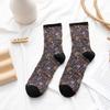 Winter Warm Flower Vintage Socks Women Korean Ins Fashion Kawaii Harajuku Mori Girl Socks Skarpetki Kobieta Femme Chaussettes