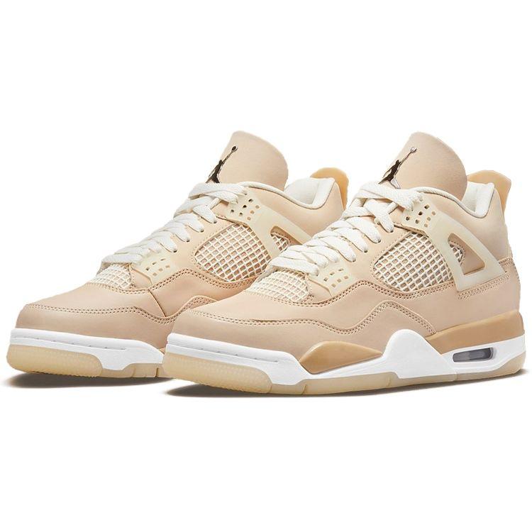 Air Jordan 4 Retro Shimmer Women Sneakers Tan Bronze-Eclipse Orange-Quartz DJ0675-200