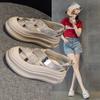 8809 Inside Increase 7CM Old Daddy Shoes Female Summer 100 Thick Bottom Hollow