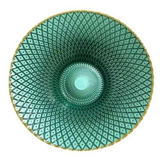 European High-Footed Glass Fruit Bowl - Large Capacity Candy & Dried Fruit Plate for Living Room